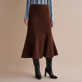 【JASON WU】新款羊毛通勤休闲外套短大衣鱼尾式半裙女