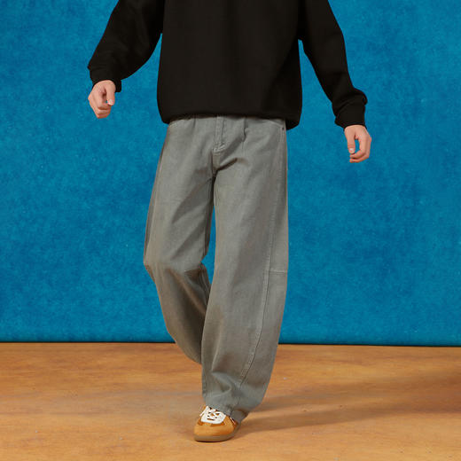 简约弯刀分割长裤男士休闲裤-纪念日百货门店同款165197956 商品图1