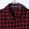 CS25010SDSA男士秋冬新款痞帅男装韩版嘻哈撞色格纹格子纽扣翻领长袖衬衫 商品缩略图2