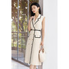 米思阳2026春季新品【撞色设计背心裙】春季时尚高级感无袖西装连衣裙4871 商品缩略图0