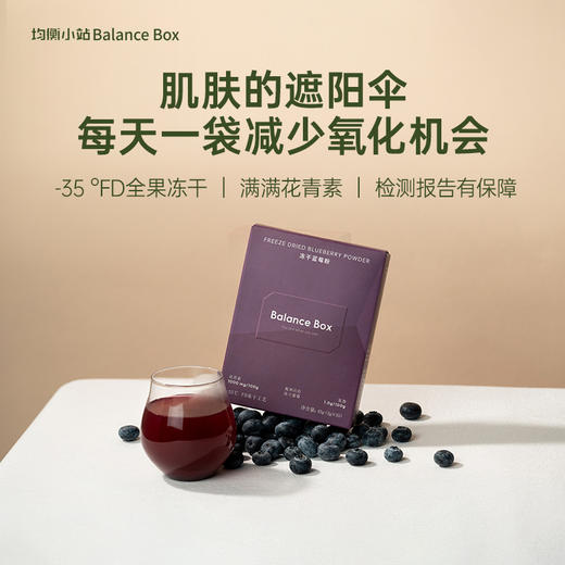 【均衡小站 纯蓝莓粉】冻干果蔬粉维C花青素冲泡饮品便携小包装 商品图0