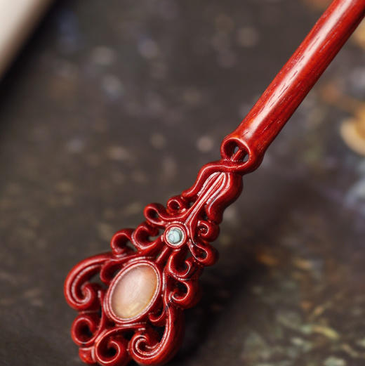 【青山特惠】小叶紫檀【凡华】发簪 s45 商品图5