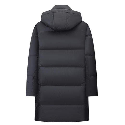 【DGD】大依优型大码男装连帽羽绒服冬季长款加肥加大时尚休闲防钻绒加厚保暖羽绒服 商品图4