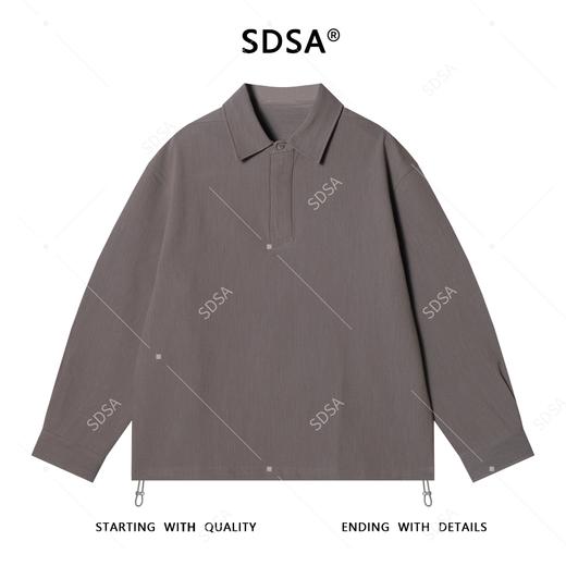 83617SDSA秋冬新款痞帅男装纯色半拉链翻领卫衣下摆松紧设计百搭上衣 商品图1