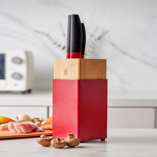 ZW-K309 双立人ZWILLING Now S系列刀具(红黑)4件套 商品图4