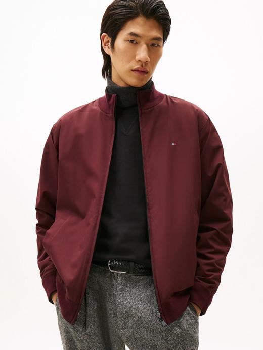 TOMMY 针织衫(AB面穿)男  MW40195-BDS 黑色/深红色. 商品图1