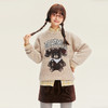 笛莎Deesha青少年女童毛衣2025冬季女童大图案宽松圆领套头毛衣 商品缩略图0