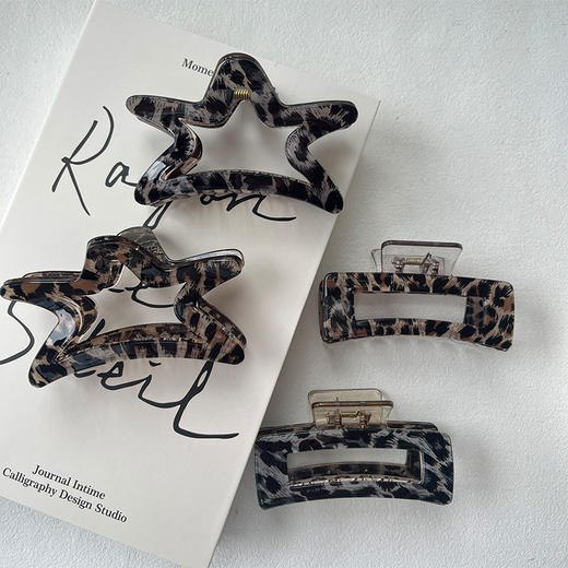 气质豹纹抓夹纪念日百货门店同款164046777 商品图0