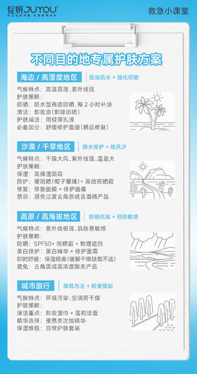 不同气候专属护肤指南