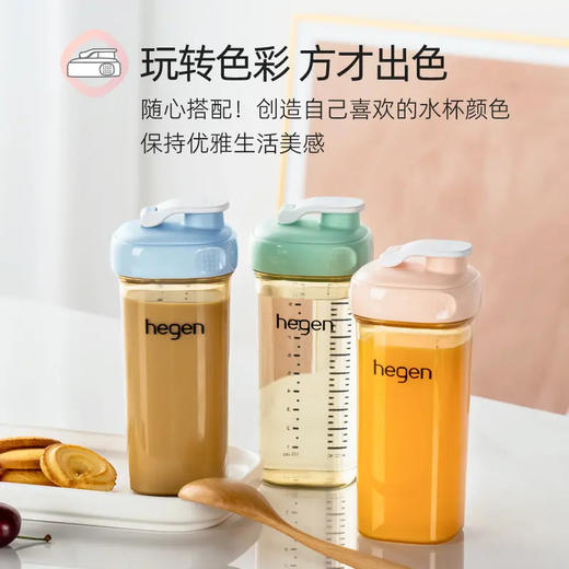 hegen（喝水杯盖）奶瓶多功能水杯盖宽口径宝宝婴儿童通用纯色卡通配件多用 商品图3