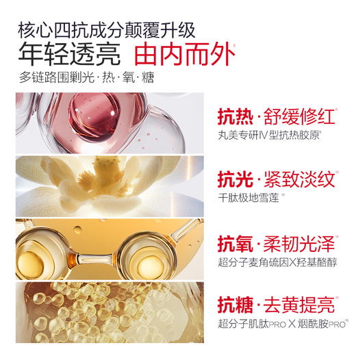 【年终狂欢盛典】【全新升级】丸美四抗焕亮面霜50g 4.0版本  抗氧抗糖抗光抗热  快淡纹倍紧弹 商品图2