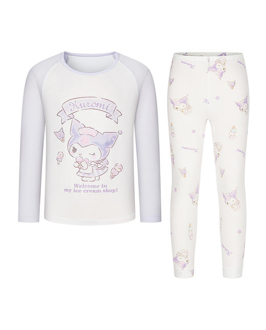 5楼爱慕儿童奶皮库洛米冰激凌暖衣套装AK174J751 商品图6