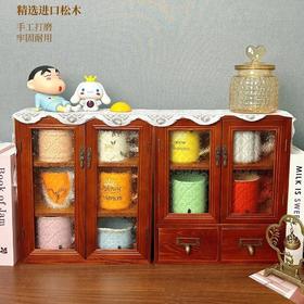 藏在角落的温柔，开团69抢，进口松木复古小柜 俄罗斯进口松木材质 做工精美木纹清晰 自然密度高双开门设计自带复古美感 日常收纳小物件不在话下基地直邮