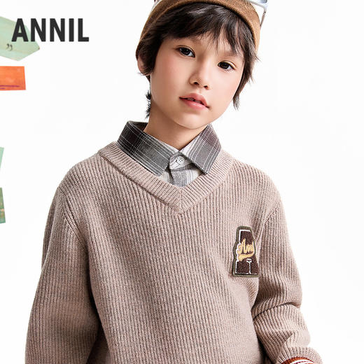 【实体店同款】男童翻领上衣冬季新款安奈儿童装AB544034 商品图2