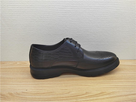 豪行秋冬新款12357612真皮鹿皮商务休闲男鞋单鞋皮鞋 商品图3