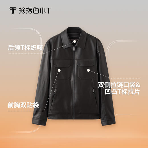 拇指白小T可脱卸羽绒皮衣 商品图3