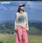 早乙女惠子saotome/STMCX251010/荡领微喇印花长袖 商品图0