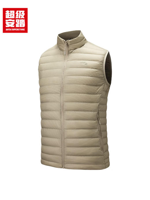 超级安踏防泼水轻薄羽绒马甲男士秋冬修身保暖运动通勤无袖上衣152546902U 商品图1