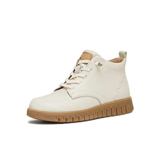 【云粉节】BF楼天美意厚底高帮休闲鞋马丁靴女加绒休闲皮短靴2025冬新款CMA43DD5吊牌价1159活动价599 商品图4