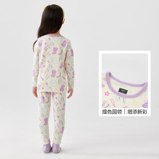 巴拉巴拉女童秋衣秋裤套装秋冬儿童保暖内衣打底睡衣亲肤舒适可爱 商品图3
