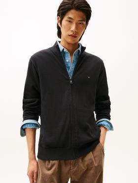 TOMMY 针织衫男  MW40196-BDS 黑色.