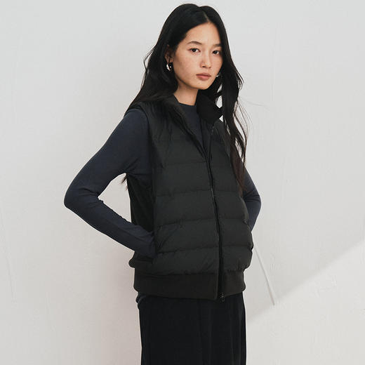 【3-5天发】匈牙利90白鸭绒拼接摇粒绒轻薄马甲 商品图4