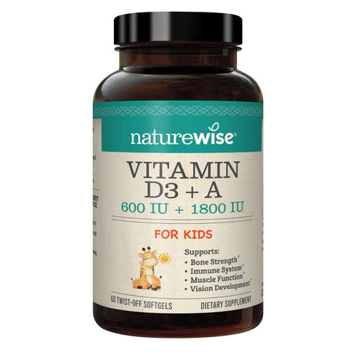 Naturewise牌维生素D3 600U+A1800U 60粒 商品图0