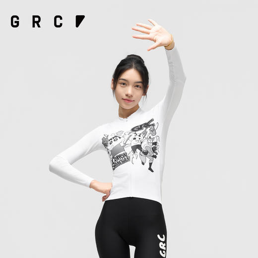 GRC桀骜无尽秋季新款CMYK蜡笔小新联名公路自行车骑行服长袖男女 商品图3