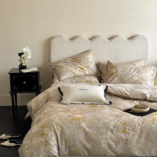 2025秋新款！新中式复古高级感轻奢风100S长绒棉四件套全棉印花秋冬磨毛超柔温暖 商品图4