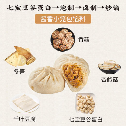 酱香小笼包/净素 有机面粉/顺丰冷链包邮/手工 【一穗堂】 商品图4