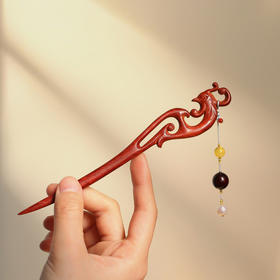 【青山特惠】小叶紫檀【凤兮】发簪 s38