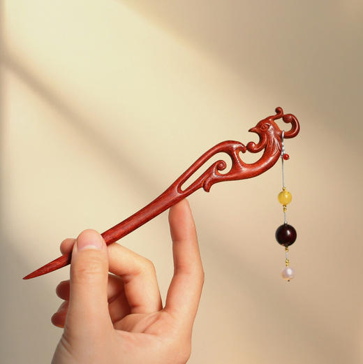 【青山特惠】小叶紫檀【凤兮】发簪 s38 商品图0