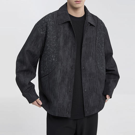 裁缝学苑MQ68宽松韩版拼接翻领夹克纸样外套男士裁剪样板 商品图3