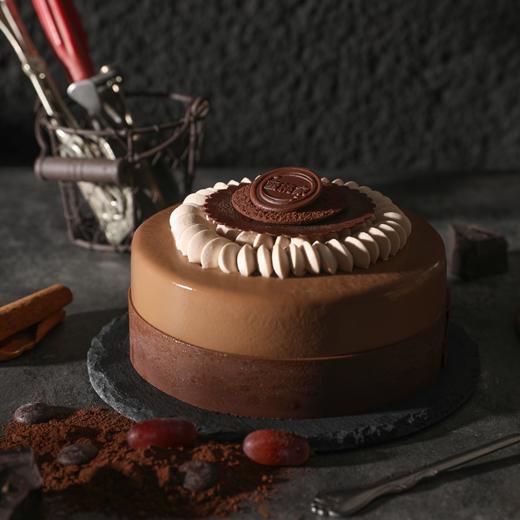 【五粮酒巧克力蛋糕】微醺酒心慕斯 双层黑巧白巧  蜜桃家法式生日蛋糕 商品图0