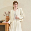 法式气质千金风短款外套女秋季不规则立体扣直筒廓形休闲上衣V2651146 商品缩略图0