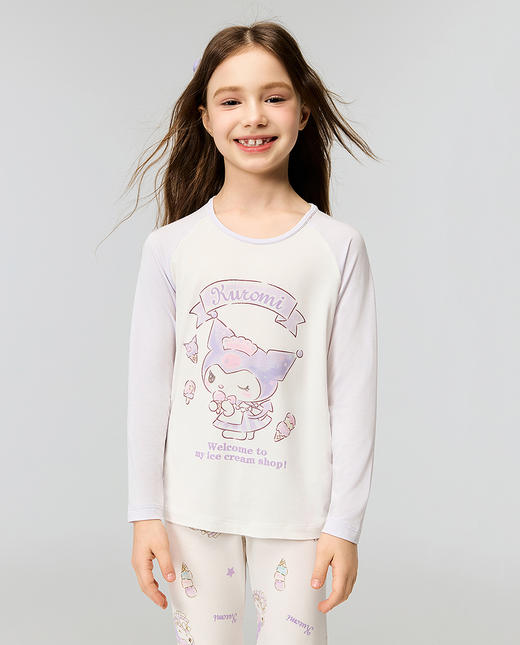 5楼爱慕儿童奶皮库洛米冰激凌暖衣套装AK174J751 商品图2