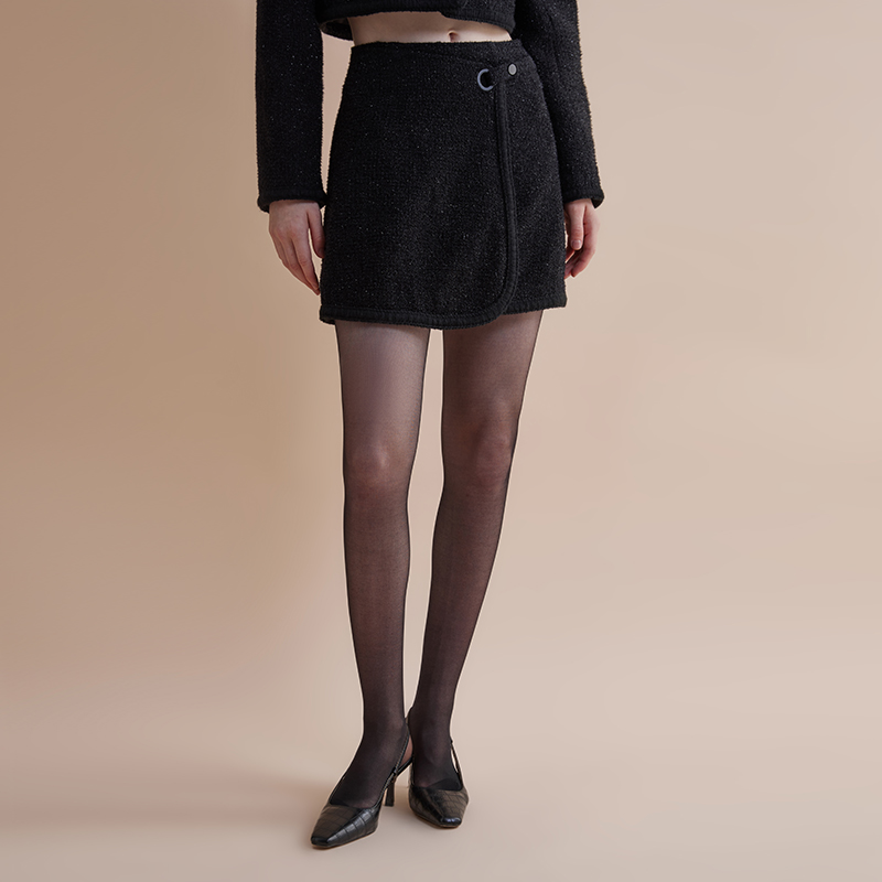 (秦海璐同款)【JASON WU】新款粗花呢小香风修身短外套夹克短裙女