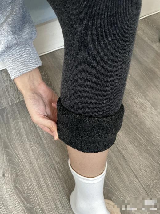 严选 | 秋冬加绒竖条连裤袜 舒适薄绒 高腰收腹 包臀收腿 商品图1