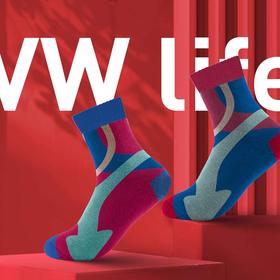 红与蓝袜子套装2双