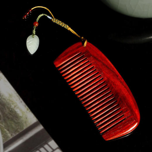 【青山特惠】小叶紫檀【衿生】木梳.发梳.礼盒装 s25 商品图2