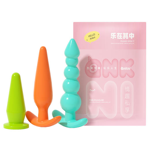 【女用器具】谜姬 多巴胺肛塞后庭开发拉珠三支装 商品图8