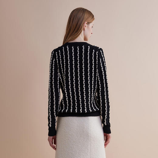 【JASON WU】秋冬新款休闲通勤百搭简约圆领高弹上衣毛针织套头衫 商品图1