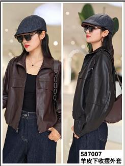 587007绵羊皮立领外套 商品图0