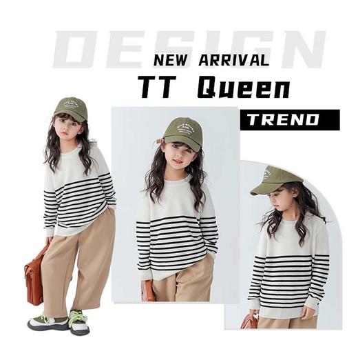 【团团圈】条纹针织衫 商品图0