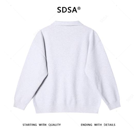 259058SDSA男士秋冬新款痞帅男装简约时尚半拉链翻领针织衫百搭时尚毛衣 商品图5