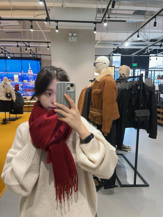 【香港直邮 COACH/蔻驰】蔻驰流苏字母印花 绒线围巾男女情侣同款 商品图14