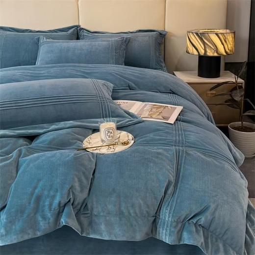 热卖中！！【潘多拉系列-四件套】2025秋冬新款婴儿暖绒埋绳款四件套 双面加厚 高级感橙橘桔色珊瑚绒 商品图3