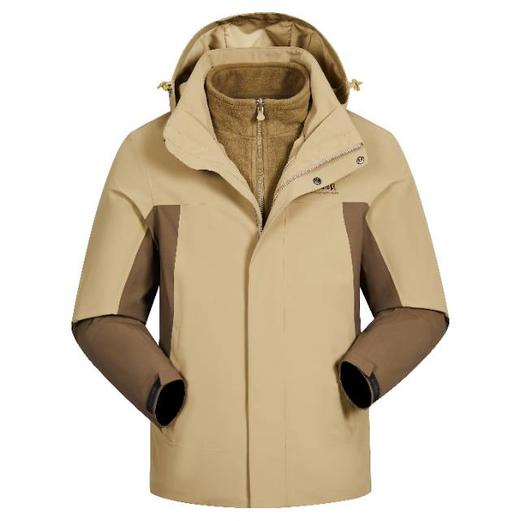 【春上新】 【4折】6楼吉普JEEP男式冲锋衣抓绒两件套J542194035吊牌价2499折后价999 商品图0