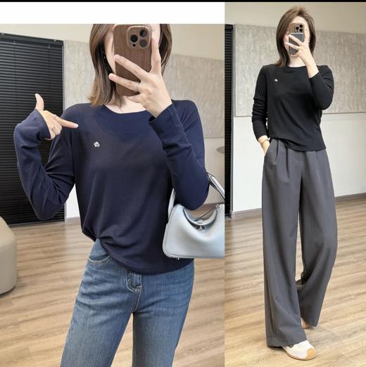 严选 | 秋冬打底衫 刺绣小羊长袖 面料柔软亲肤【青岛即墨自有工厂】 商品图2