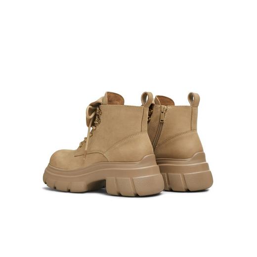 【云粉节】BF楼天美意厚底增高英伦马丁靴大黄靴女鞋子休闲短靴皮靴2025冬季新款CFR40DD5吊牌价1299活动价699 商品图0